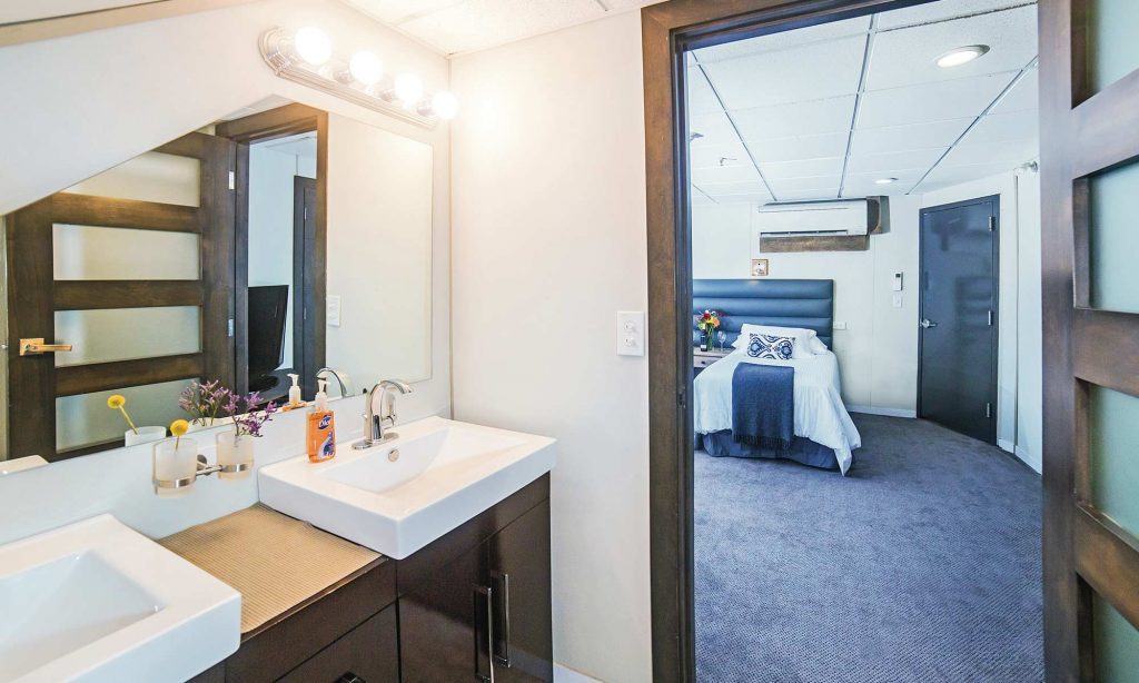 All rooms are ensuite aboard the Belle Amie